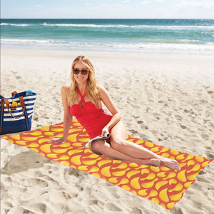 Potato Chips Pattern Print Design 05 Beach Towel