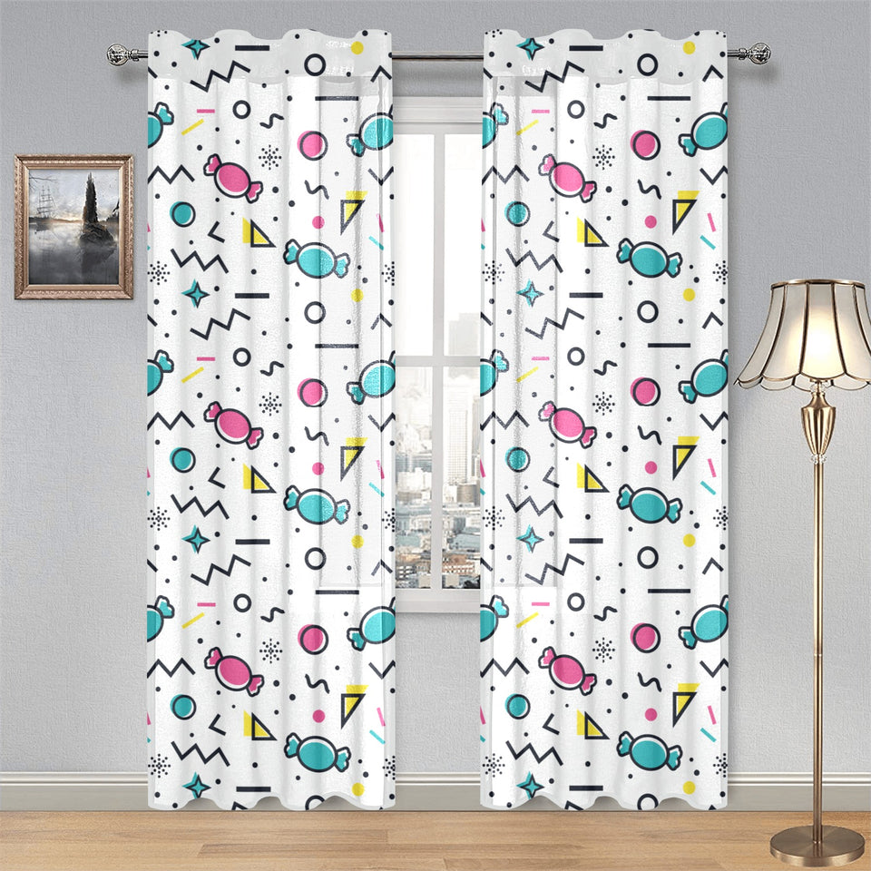 Candy design pattern Gauze Curtain