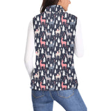 Deers Winter Christmas pattern Women's Padded Vest