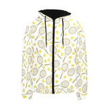 Tennis Pattern Print Design 02 Men's Padded Hooded Jacket