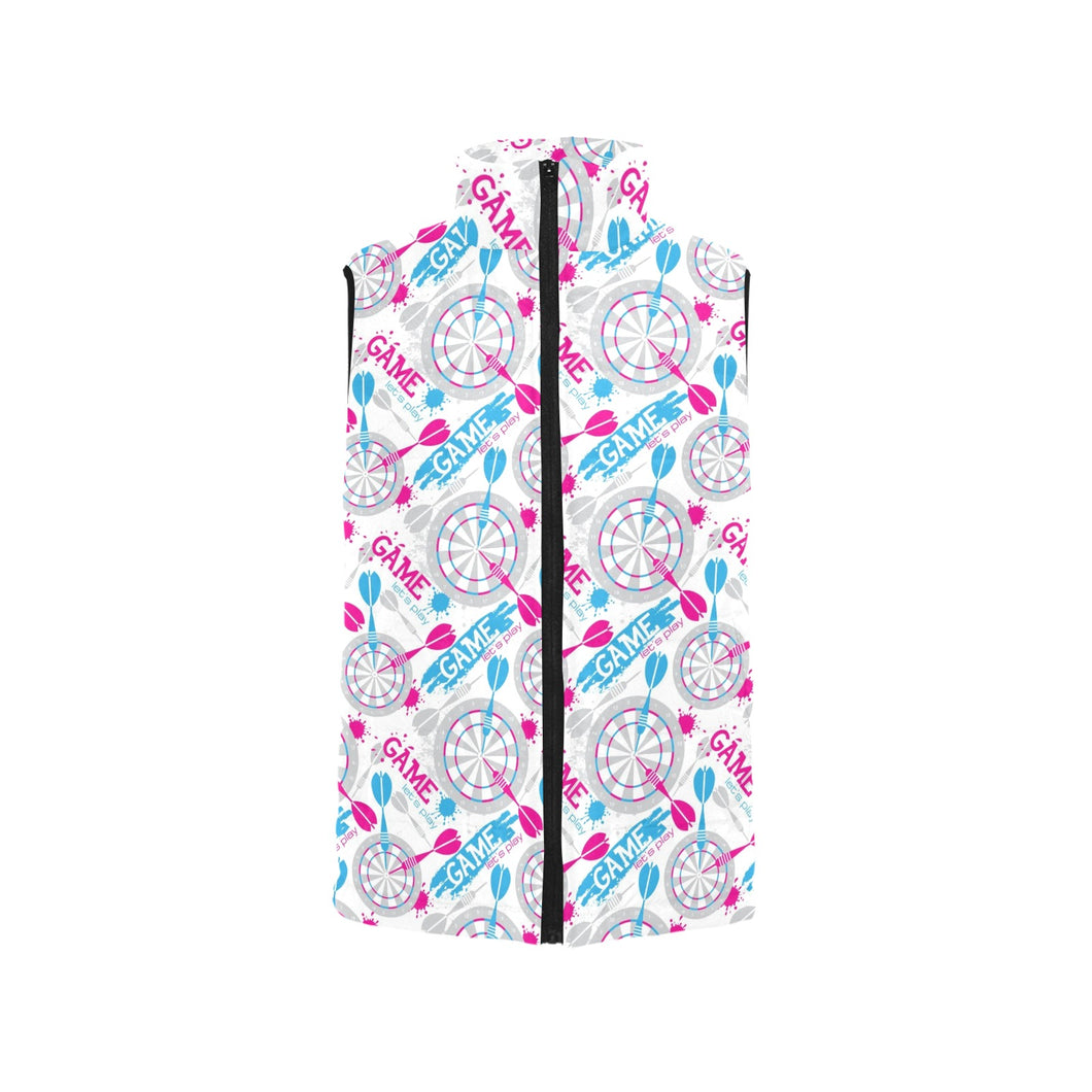 Darts Pattern Print Design 01 Men's Padded Vest