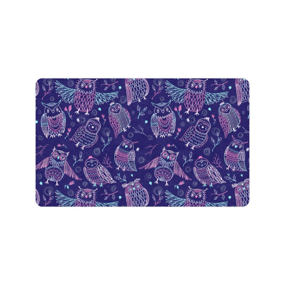 Cute owls pattern boho style ornament Doormat