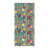 Gear Pattern Print Design 03 Beach Towel