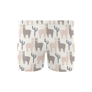 Llama Alpaca pattern Men's Swimming Trunks