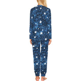 Night sky star pattern Women's All Over Print Pajama Set