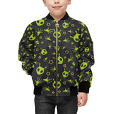 Alien Pattern Print Design 02 Kids' Boys' Girls' Bomber Jacket