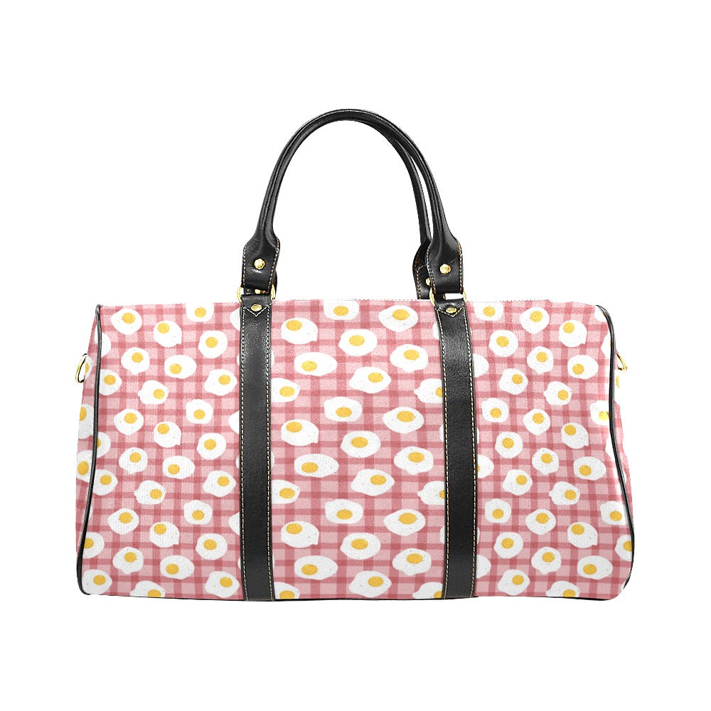 Fried Eggs Pattern Print Design 03 Travel Bag