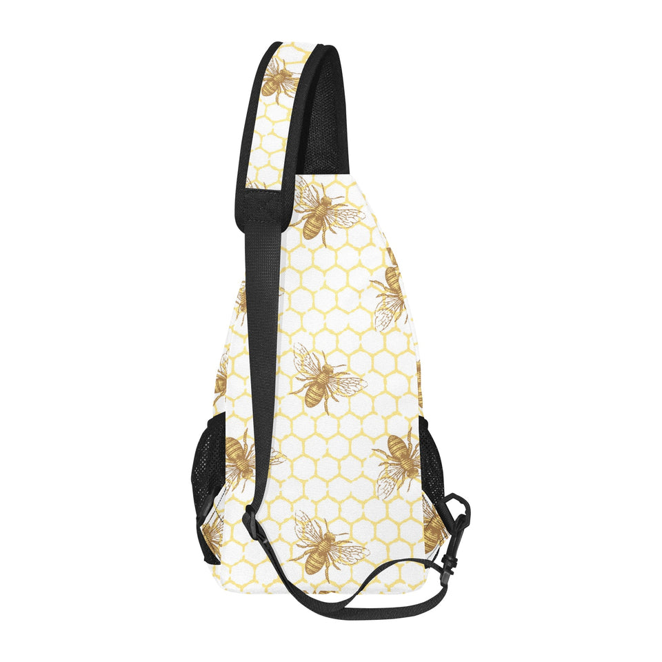 Bee honeycomb seamless design pattern All Over Print Chest Bag
