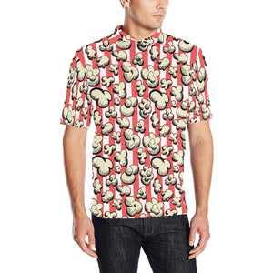 Popcorn Pattern Print Design 05 Men's All Over Print Polo Shirt