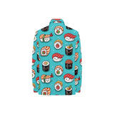 Cute sushi pattern Women's Long Sleeve Polo Shirt