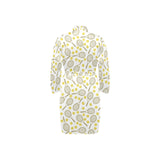 Tennis Pattern Print Design 02 Men's Long Sleeve Belted Night Robe