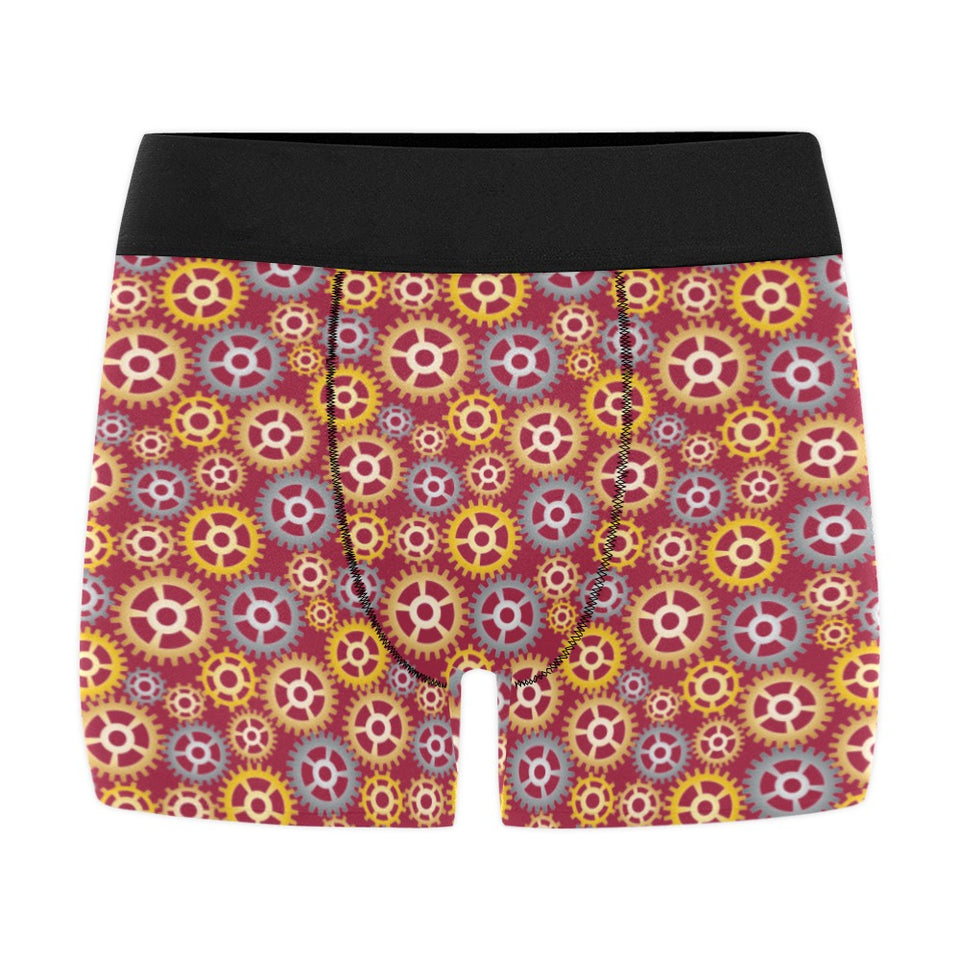 Gear Pattern Print Design 04 Men's All Over Print Boxer Briefs Men's Underwear