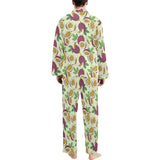Paassion fruit pattern Men's Long Pajama Set