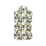 Canabis Marijuana Weed Pattern Print Design 05 Men's Padded Vest