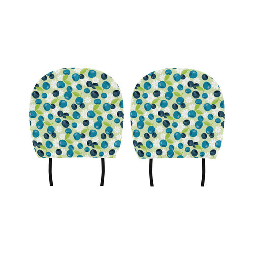blueberry flower pattern Car Headrest Cover