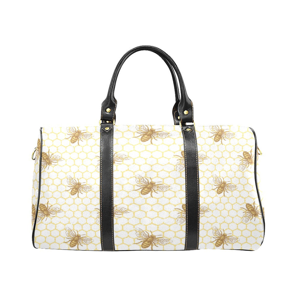 Bee honeycomb seamless design pattern Travel Bag