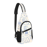 Cute sushi icon pattern All Over Print Chest Bag
