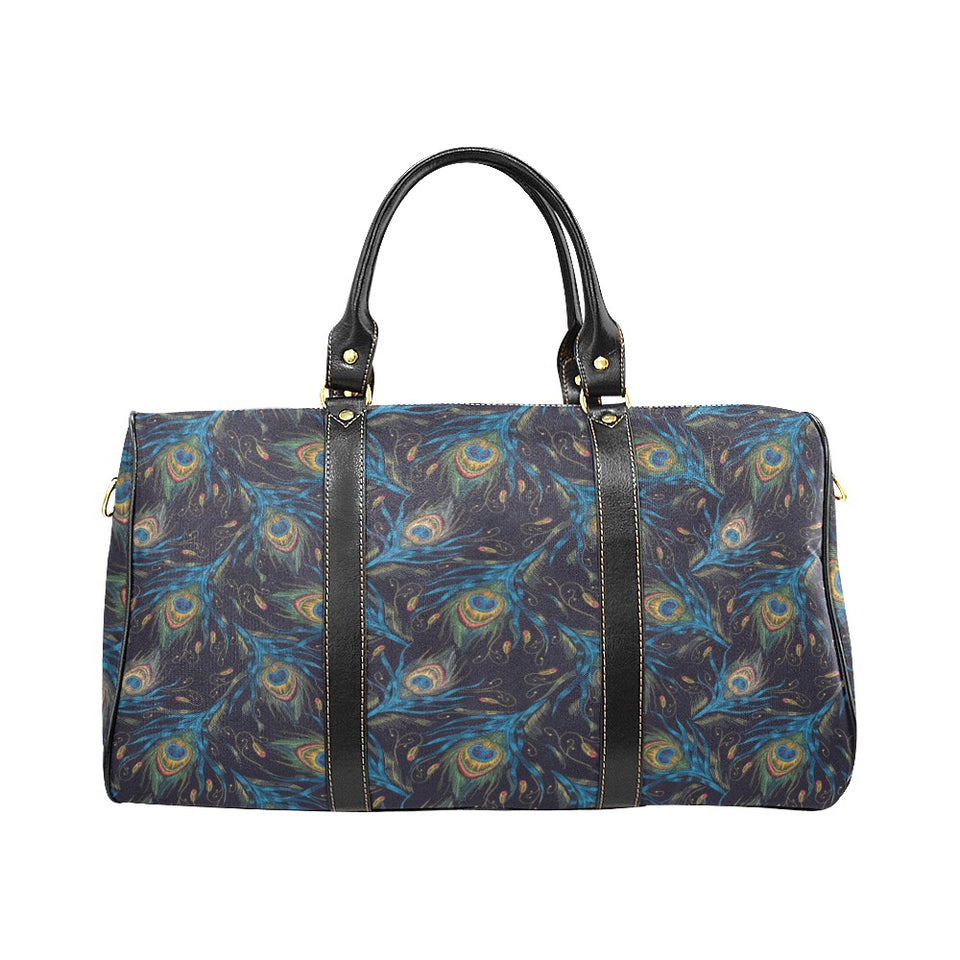 Beautiful peacock feather pattern Travel Bag