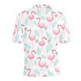 Cute flamingo pattern Men's All Over Print Polo Shirt
