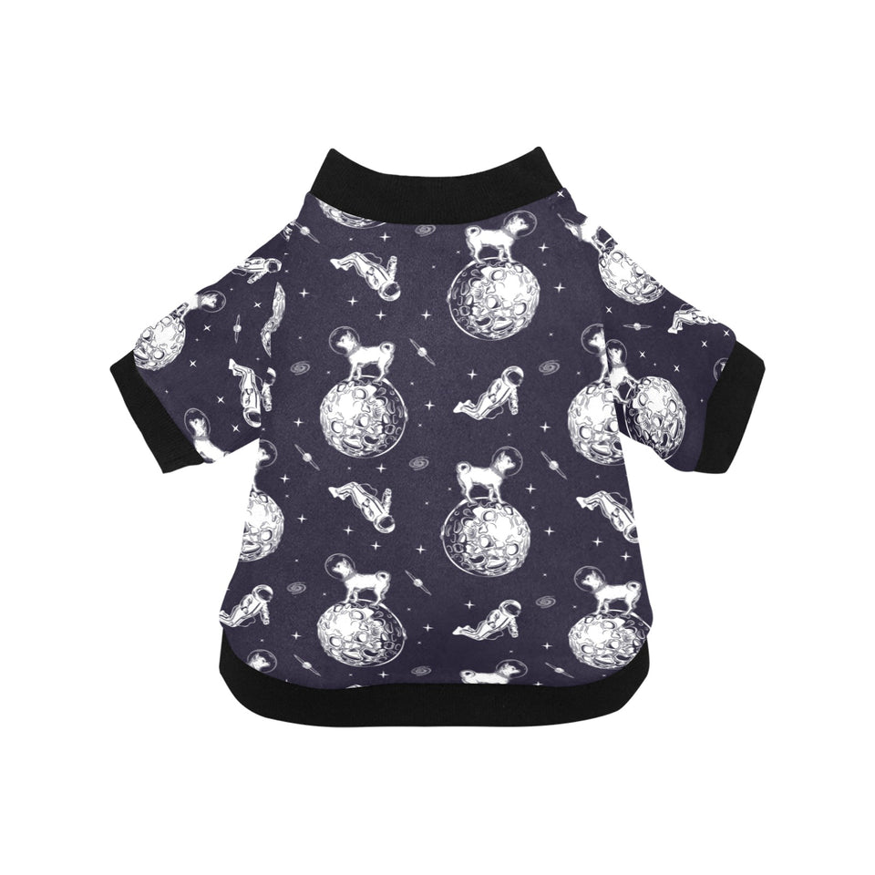 Chihuahua space helmet. astronaut pattern All Over Print Pet Dog Round Neck Fuzzy Shirt