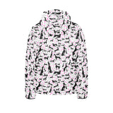 Greyhound Pattern Print Design 02 Kids' Boys' Girls' Padded Hooded Jacket
