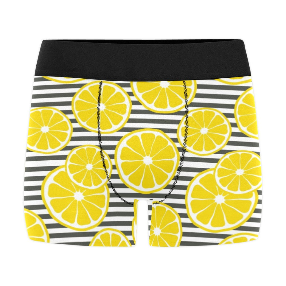slice of lemon design pattern Men's All Over Print Boxer Briefs Men's Underwear