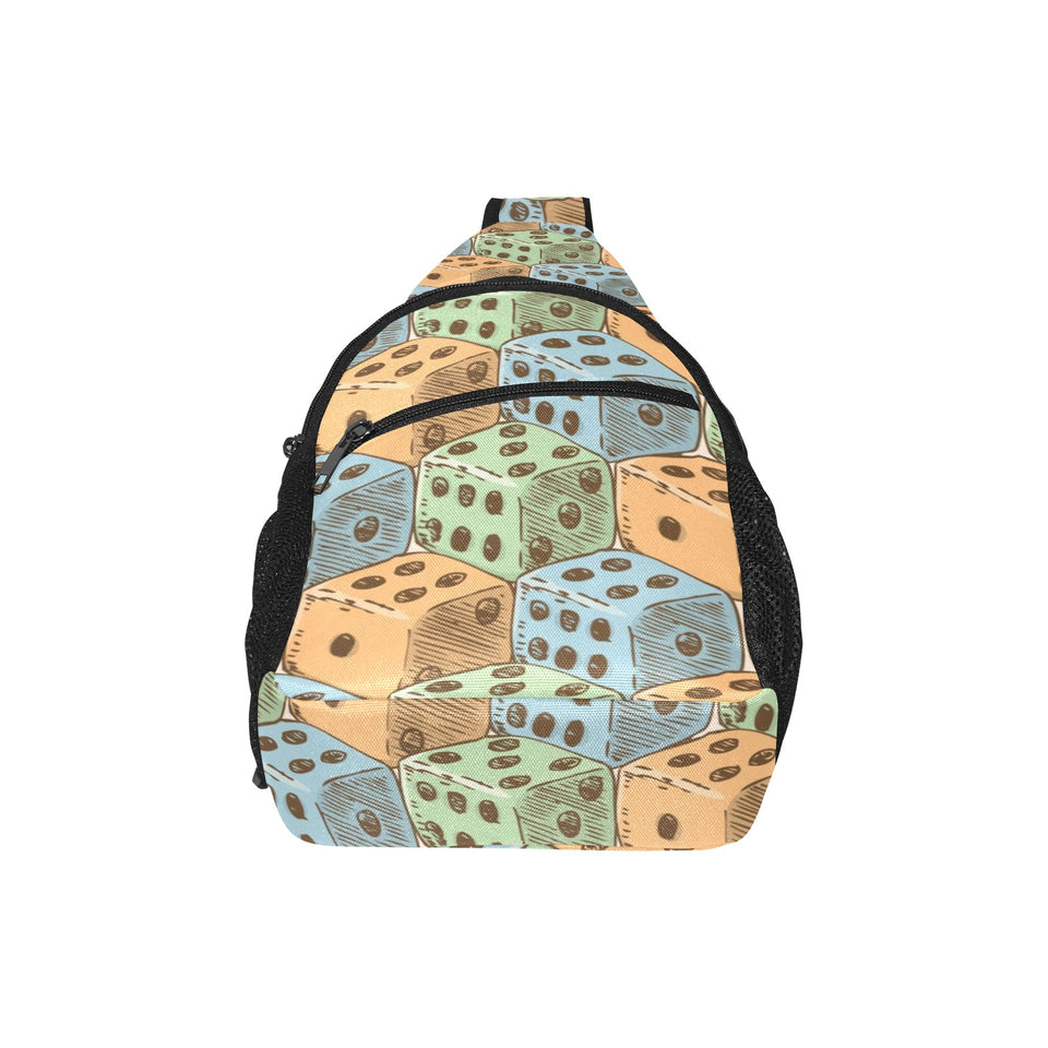 Dice Pattern Print Design 05 All Over Print Chest Bag