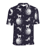 Chihuahua space helmet. astronaut pattern Men's All Over Print Polo Shirt