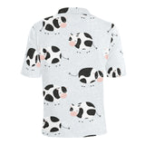 Cute cows pattern Men's All Over Print Polo Shirt