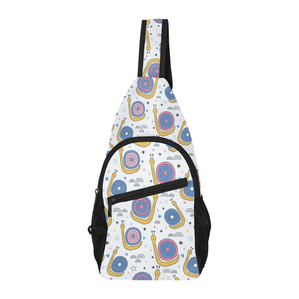 Snail Pattern Print Design 05 All Over Print Chest Bag