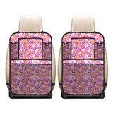 Hibiscus Pattern Print Design 01 Car Seat Back Organizer
