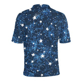 Night sky star pattern Men's All Over Print Polo Shirt