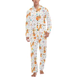 cute tribal fox pattern Men's Long Pajama Set