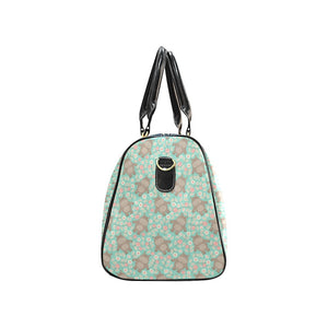 Hippopotamus Pattern Print Design 02 Travel Bag