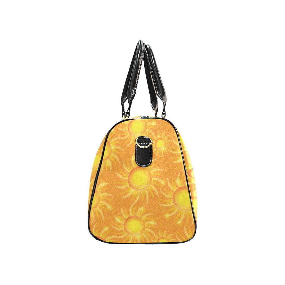 Sun orange background Travel Bag