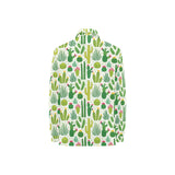 Cactus pattern copy Women's Long Sleeve Polo Shirt