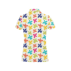 Pigeon Pattern Print Design 01 Women's All Over Print Polo Shirt