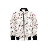 English Bulldog Pattern Print Design 01 Kids' Boys' Girls' Bomber Jacket