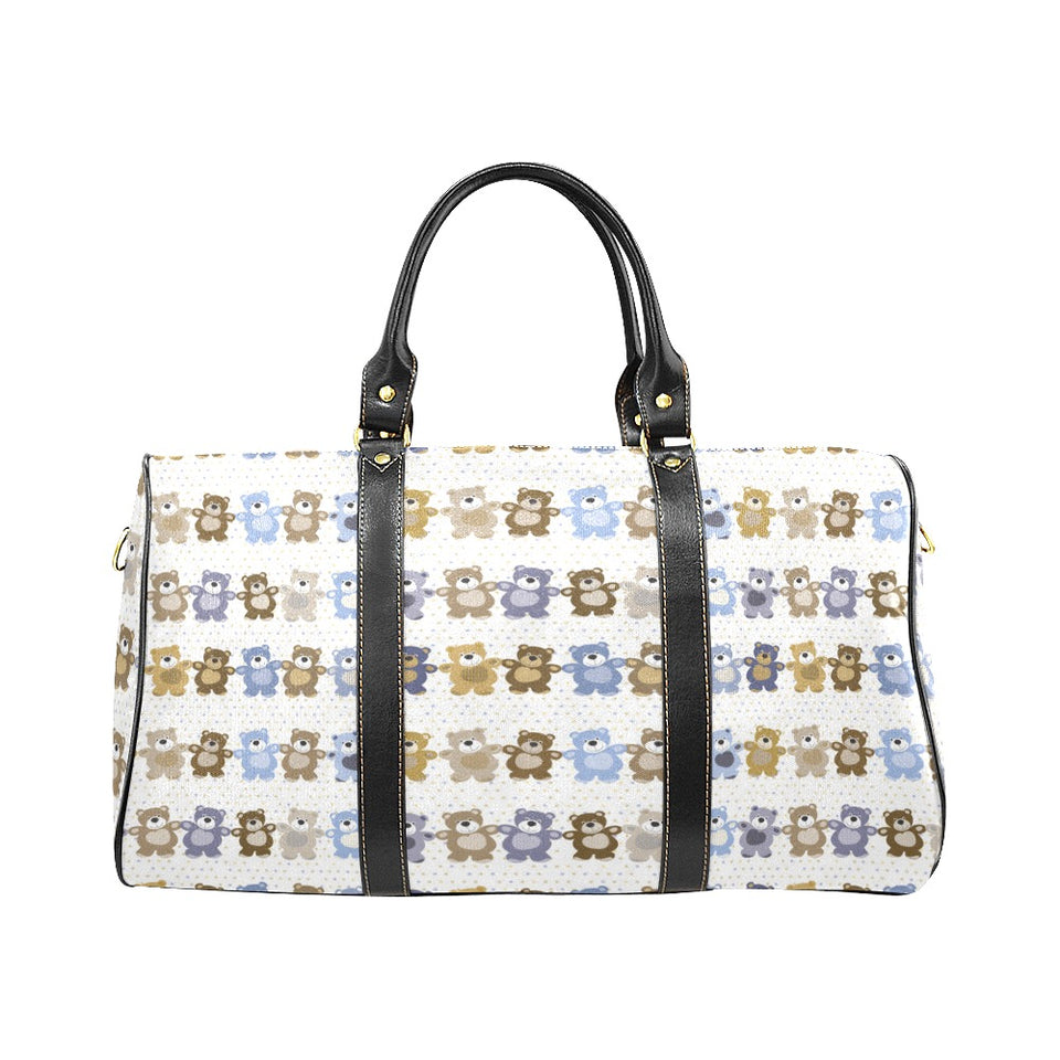 Teddy Bear Pattern Print Design 02 Travel Bag