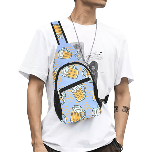 Beer pattern All Over Print Chest Bag