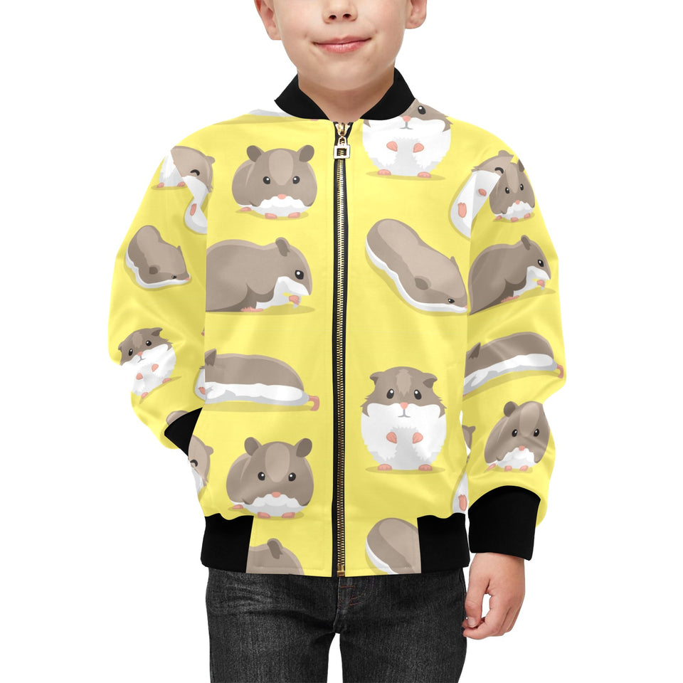 Cute Hamster pattern Kids' Boys' Girls' Bomber Jacket