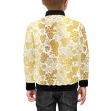 Gold grape pattern Kids' Boys' Girls' Bomber Jacket