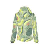 Avocado pattern Women's Padded Hooded Jacket