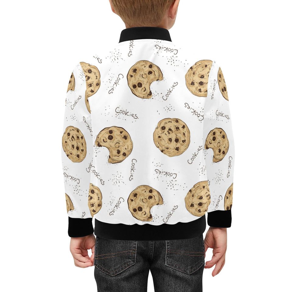 Sketch style cookie pattern Kids' Boys' Girls' Bomber Jacket