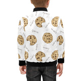 Sketch style cookie pattern Kids' Boys' Girls' Bomber Jacket