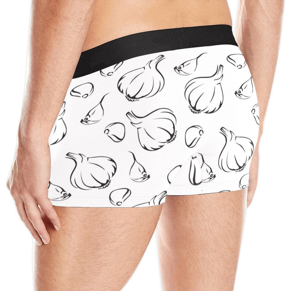 Garlic pattern black white Men's All Over Print Boxer Briefs Men's Underwear