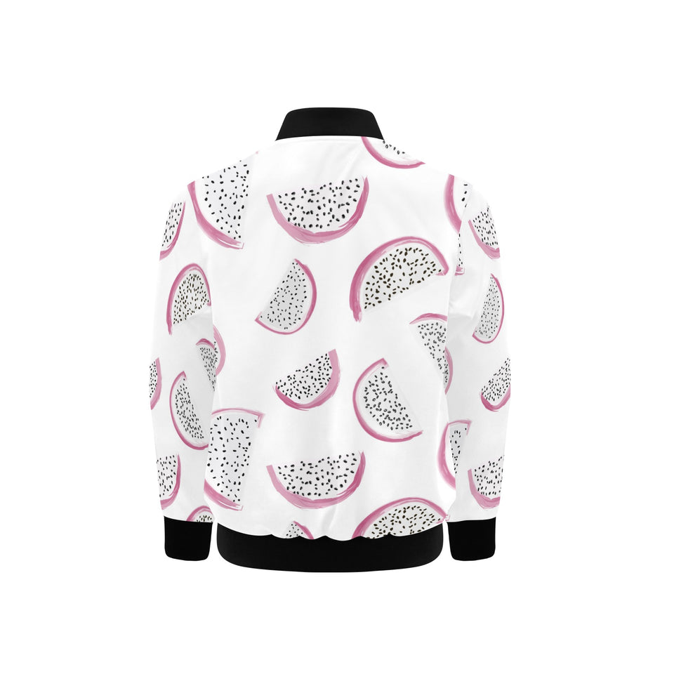 dragon fruit pattern Kids' Boys' Girls' Bomber Jacket