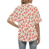 Canada Pattern Print Design 01 Women's All Over Print Hawaiian Shirt