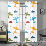 Airplane star cloud colorful Gauze Curtain