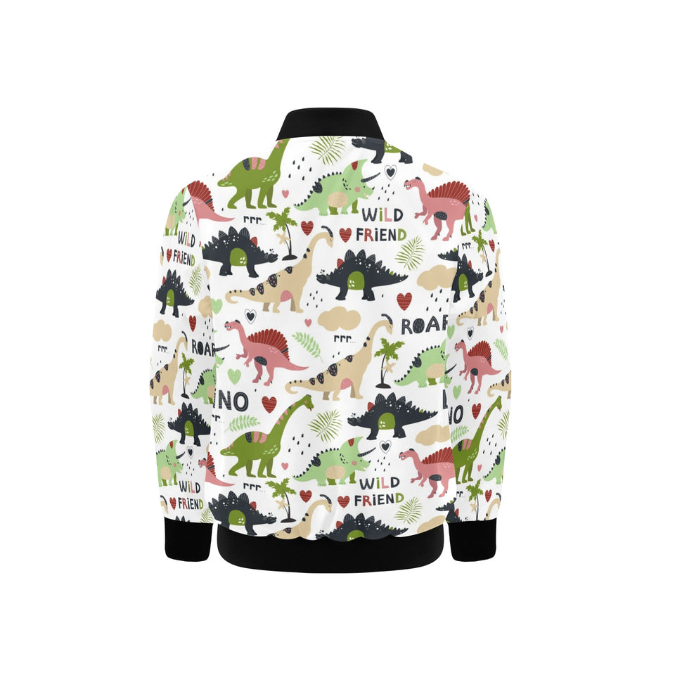 Cute dinosaurs pattern Kids' Boys' Girls' Bomber Jacket